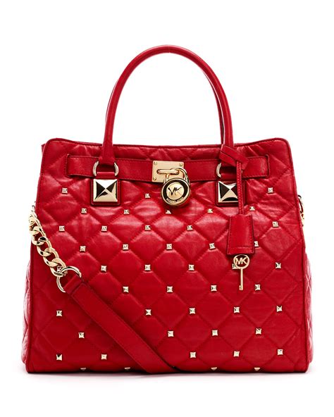 michael kors hamilton bag|michael kors hamilton studded tote.